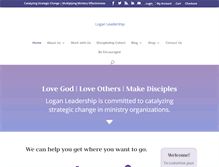 Tablet Screenshot of loganleadership.com